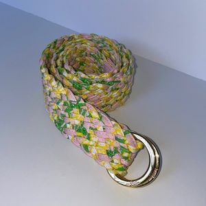 NWOT Lilly Pulitzer Braided Belt Canvas Medium
